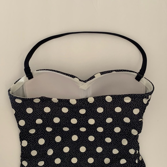 NEW Boden Amalfi Tankini Polka Dot Swimsuit Top Size 4 - Picture 8 of 12
